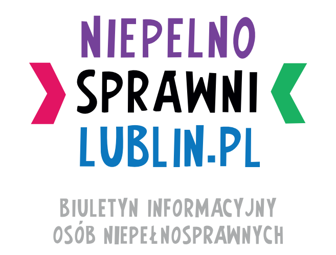 Logotyp Biuletynu Informacyjnego Osób Niepełnosprawnych niepelnosprawnilublin.pl