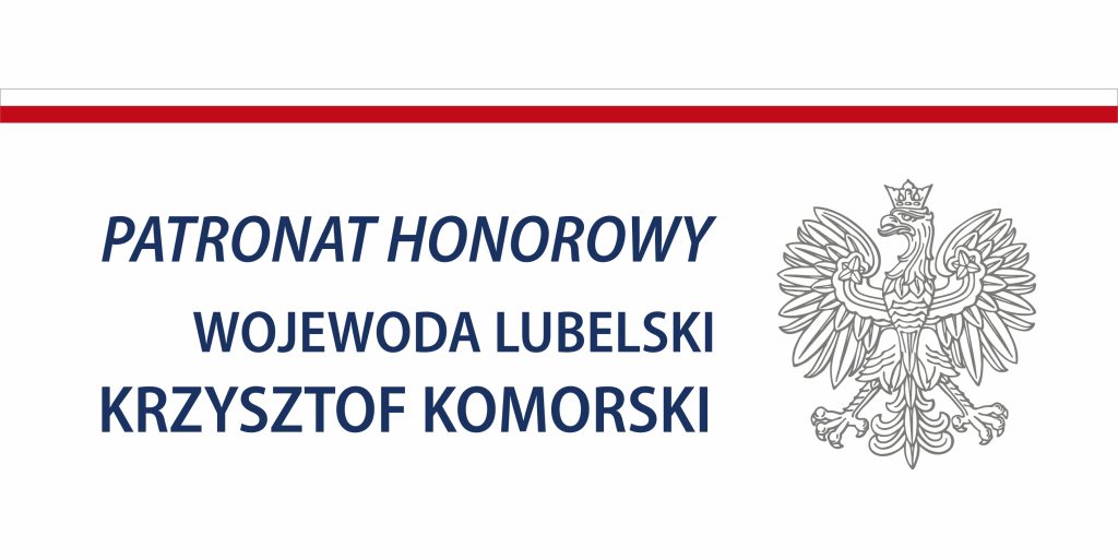 Logotyp Patronat Honorowy Wojewody Lubelskiego Krzysztofa Komorskiego