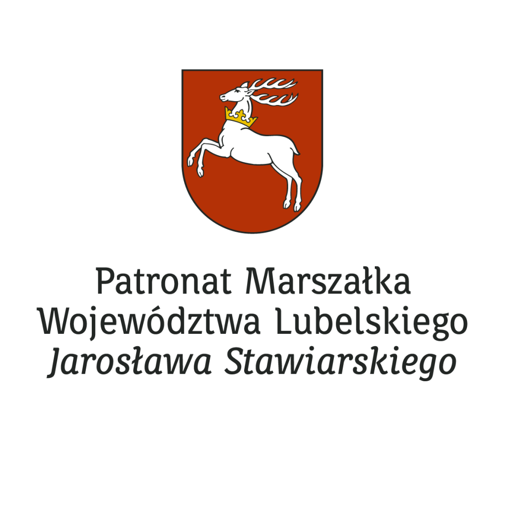 Logotyp Patronat Marszałka Województwa Lubelskiego Jarosława Stawiarskiego